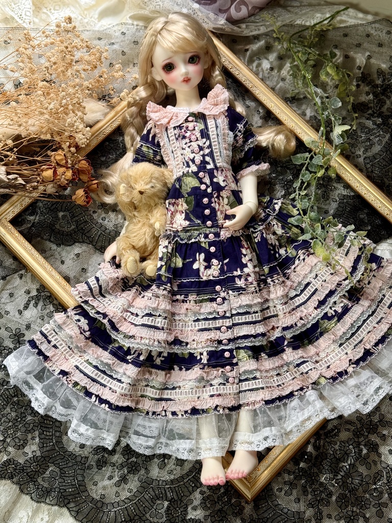 【60cm】ライラックのワンピース