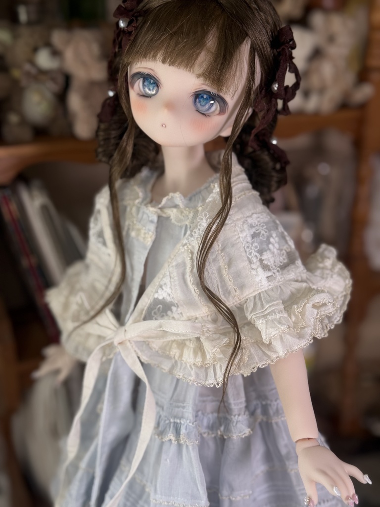 パッチワークの三角ストール