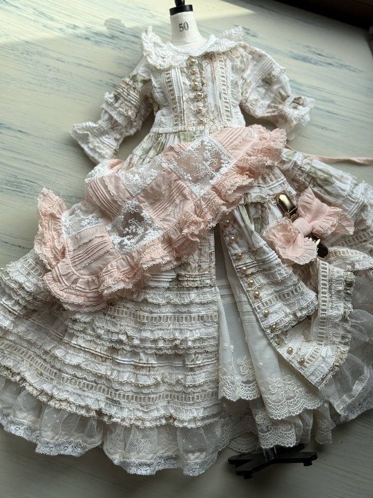 パッチワークの三角ストール