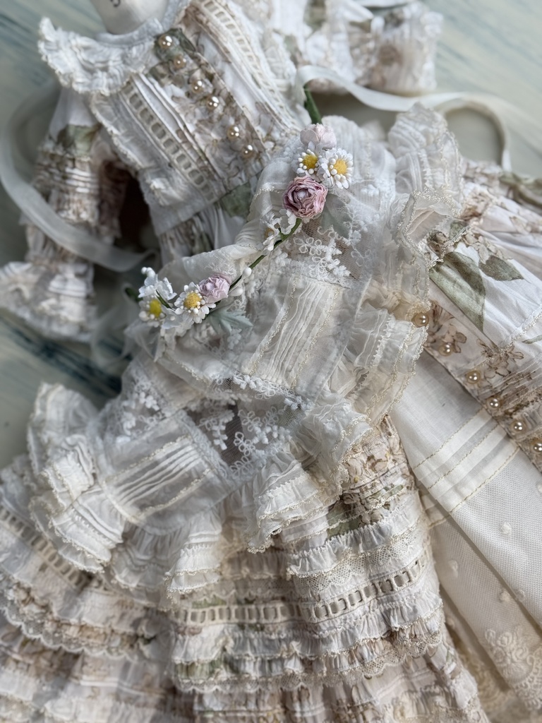 パッチワークの三角ストール