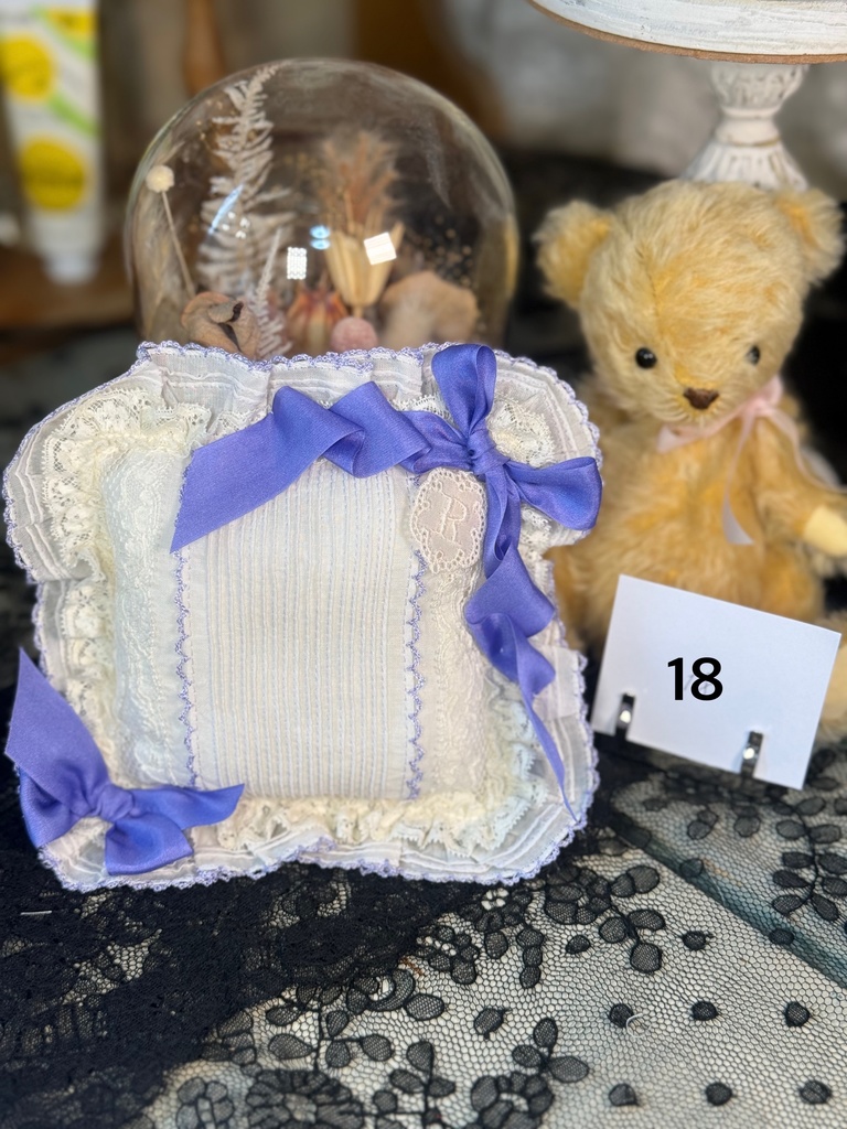 クッション【白×パープル】16〜18【ラベンダー×生成り】19〜23