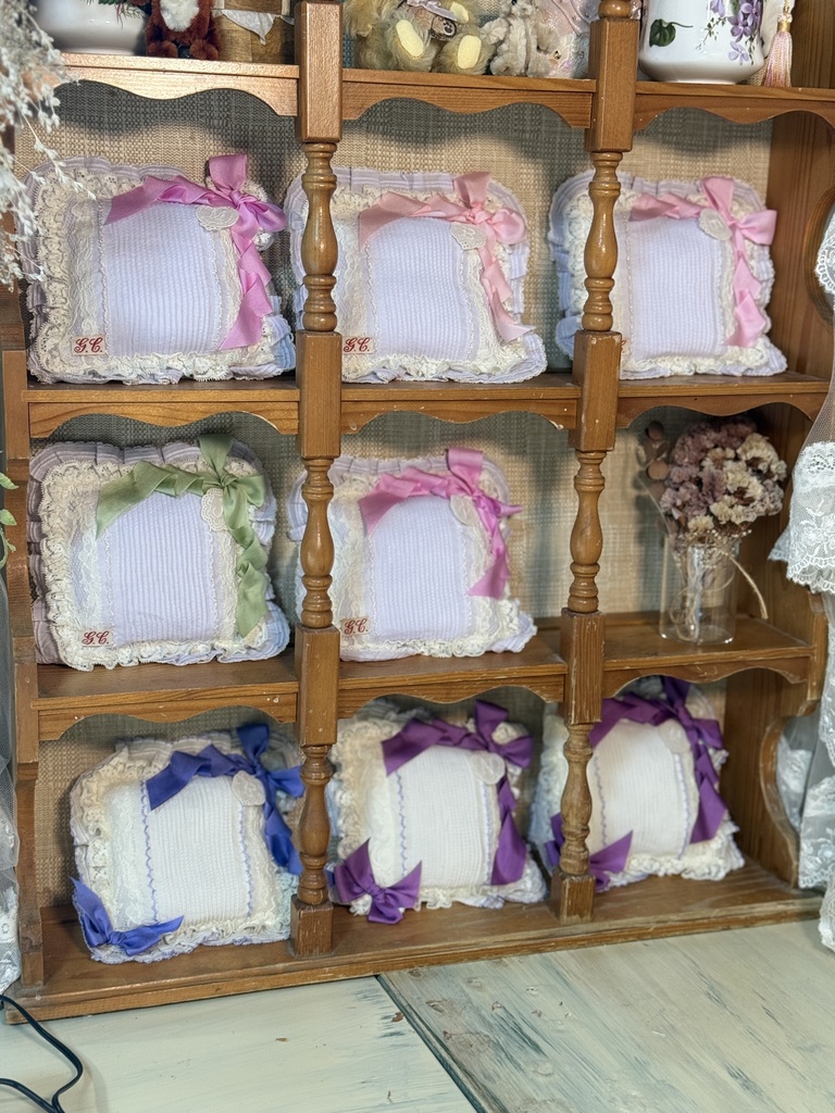 クッション【白×パープル】16〜18【ラベンダー×生成り】19〜23