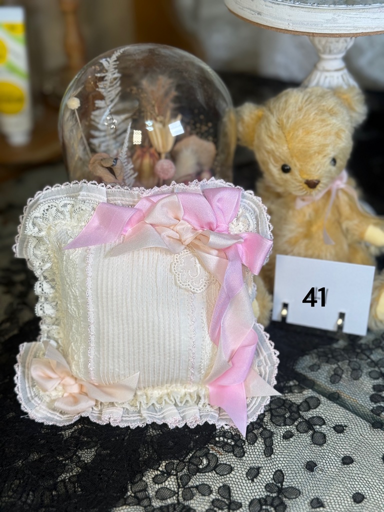 クッション【生成×ピンク】40〜44