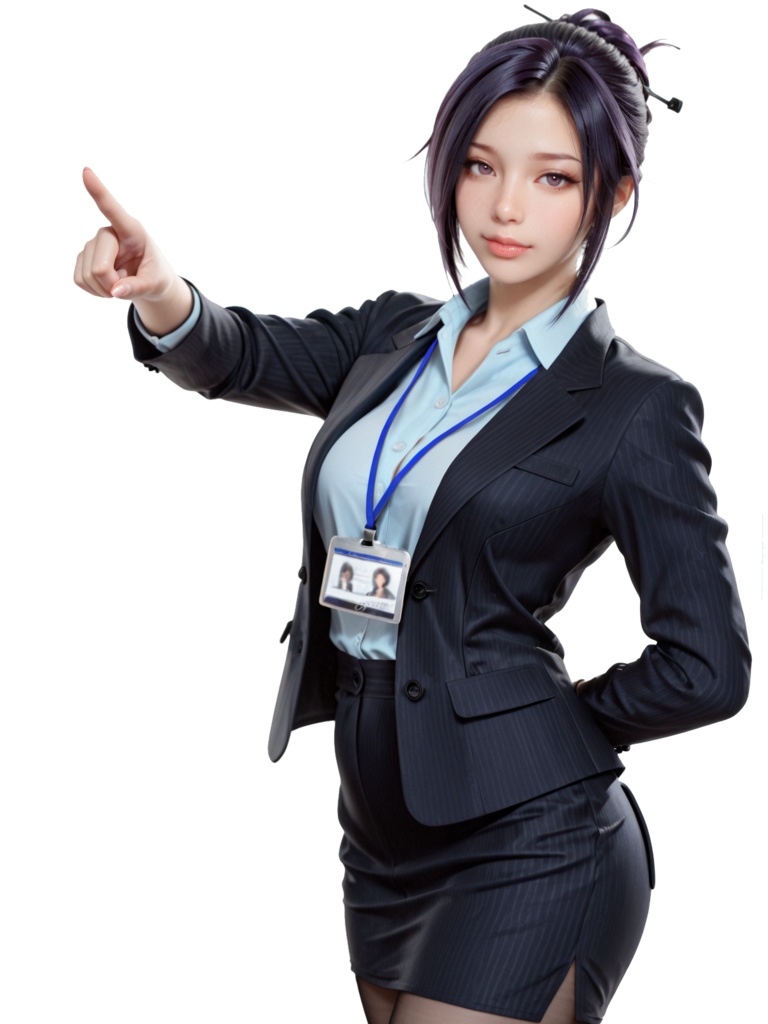 OL 女性ポーズ40点パック 【背景透過済み高品質素材集】