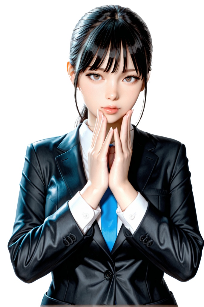 OL 女性ポーズ40点パック 【背景透過済み高品質素材集】