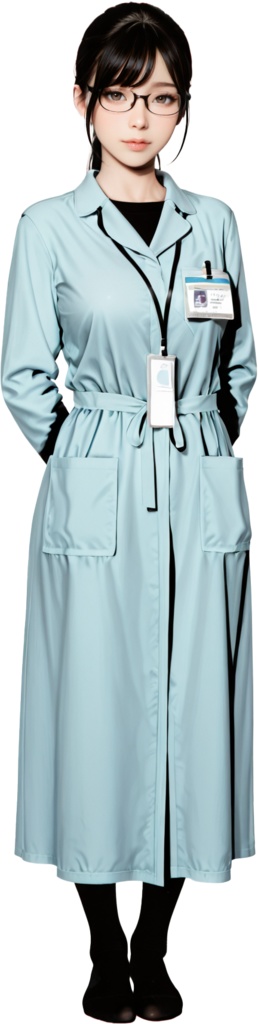 職業女性ポーズ64点パック 【背景透過済み高品質素材集】