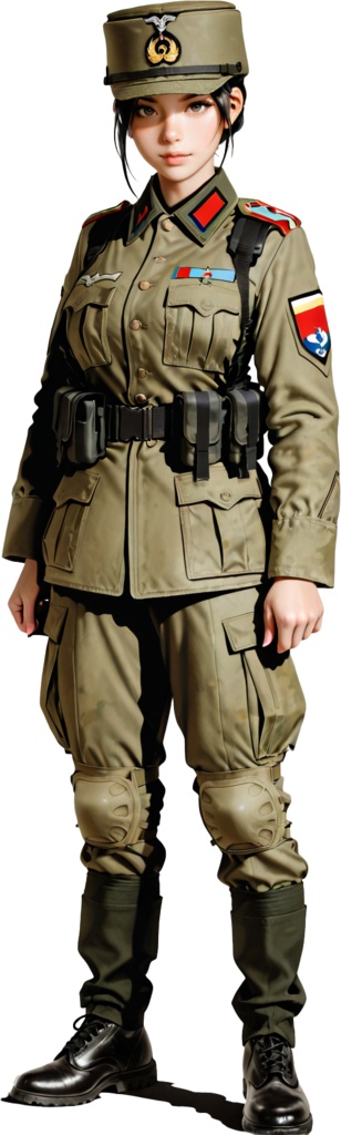 職業女性ポーズ64点パック 【背景透過済み高品質素材集】