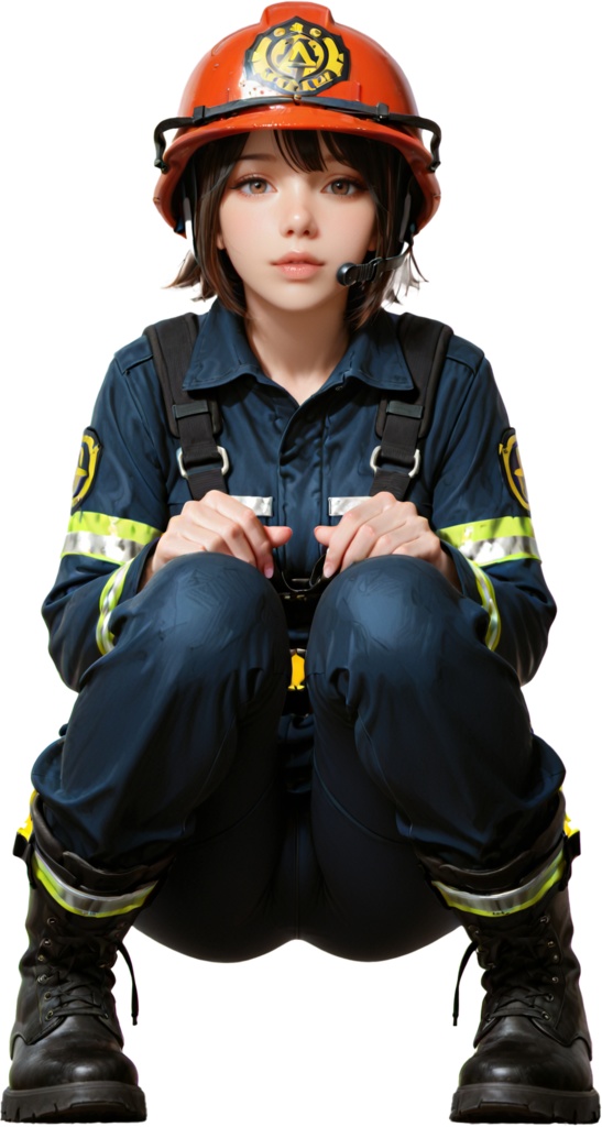 職業女性ポーズ64点パック 【背景透過済み高品質素材集】