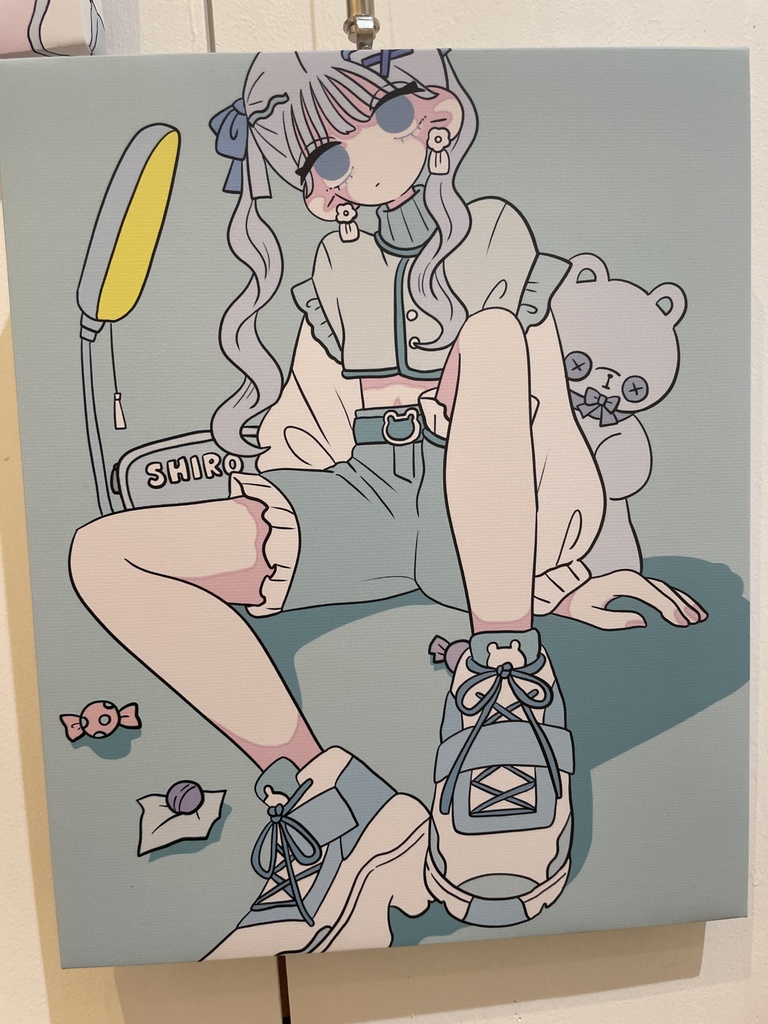 電球 キャンバスプリント