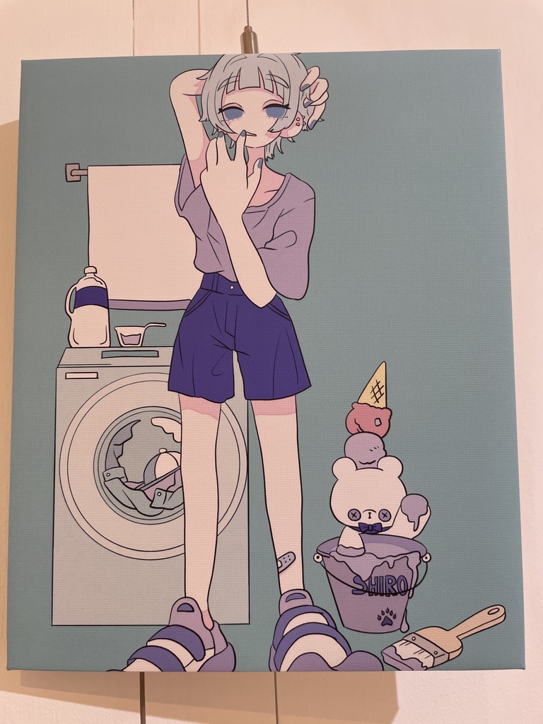 洗濯機  キャンバスプリント