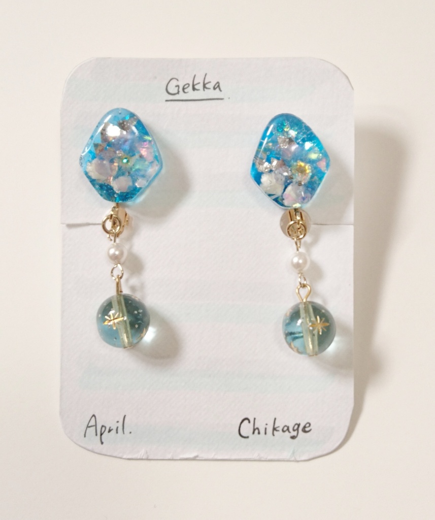 月下:千景イメージイヤリング