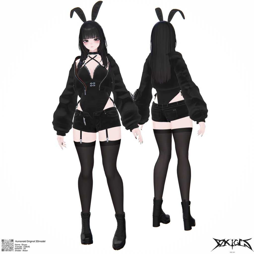 オリジナル3Dモデル「しゅあん/Shuan」Ver.1.1