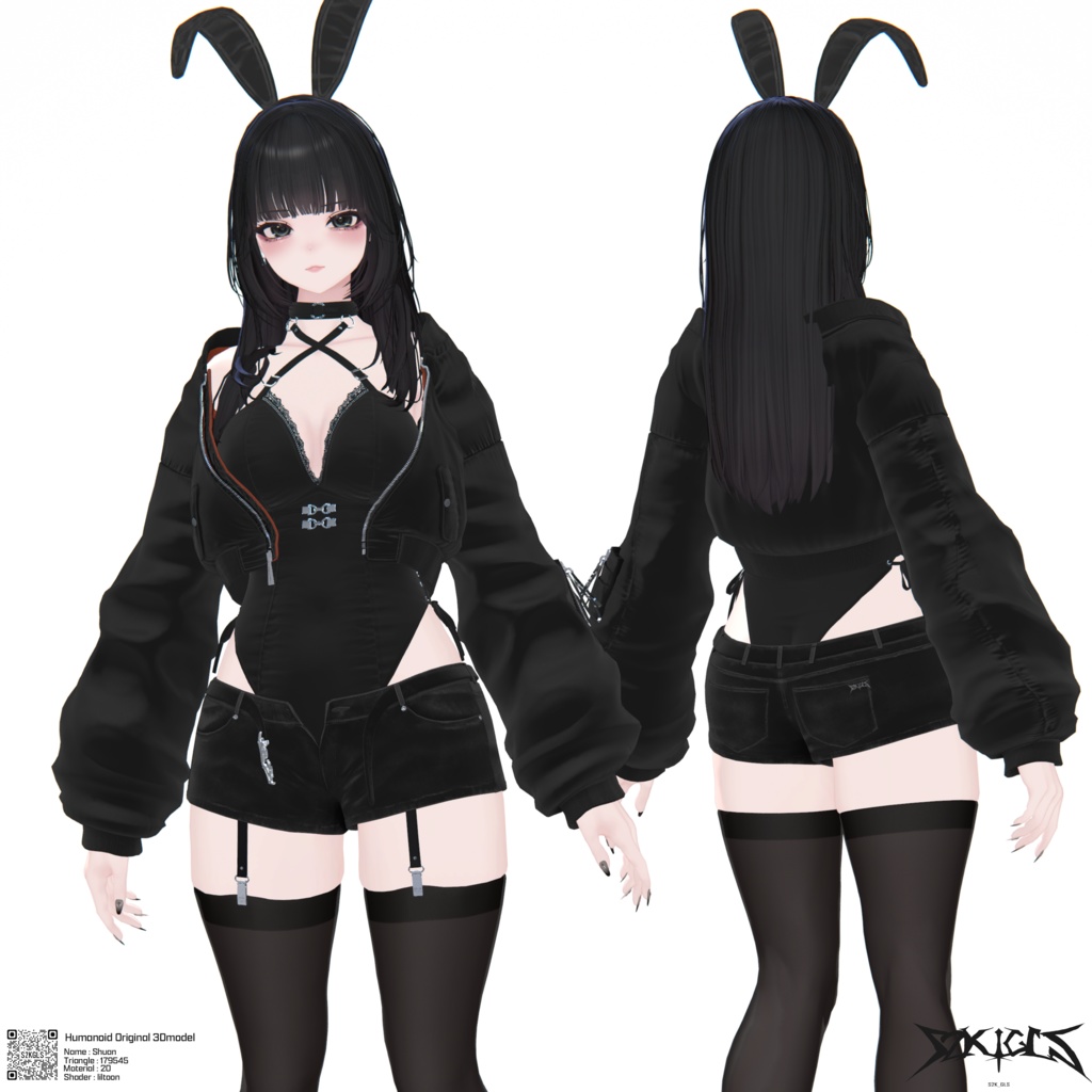 オリジナル3Dモデル「しゅあん/Shuan」Ver.1.1