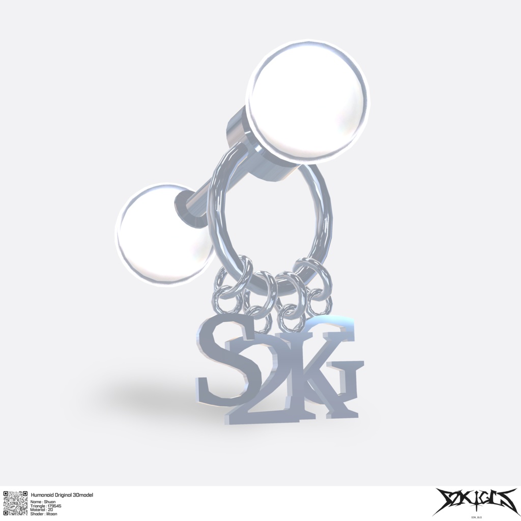オリジナル3Dモデル「しゅあん/Shuan」Ver.1.1