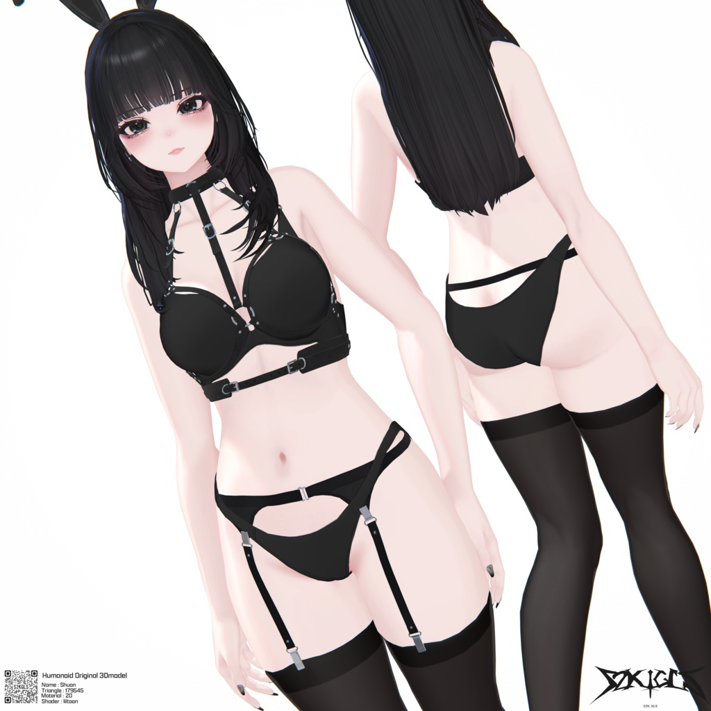 オリジナル3Dモデル「しゅあん/Shuan」Ver.1.1