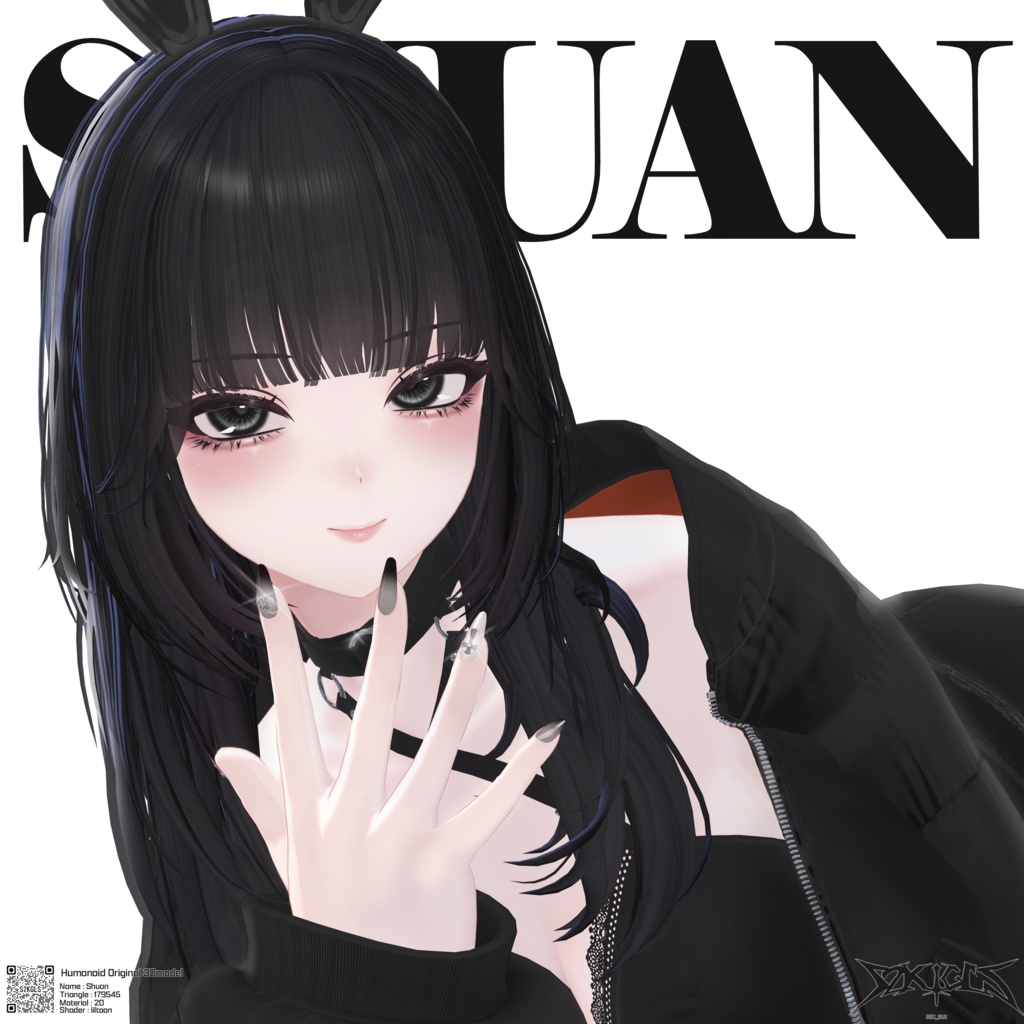 オリジナル3Dモデル「しゅあん/Shuan」Ver.1.0