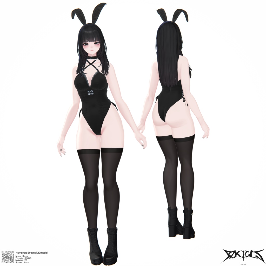 オリジナル3Dモデル「しゅあん/Shuan」Ver.1.1