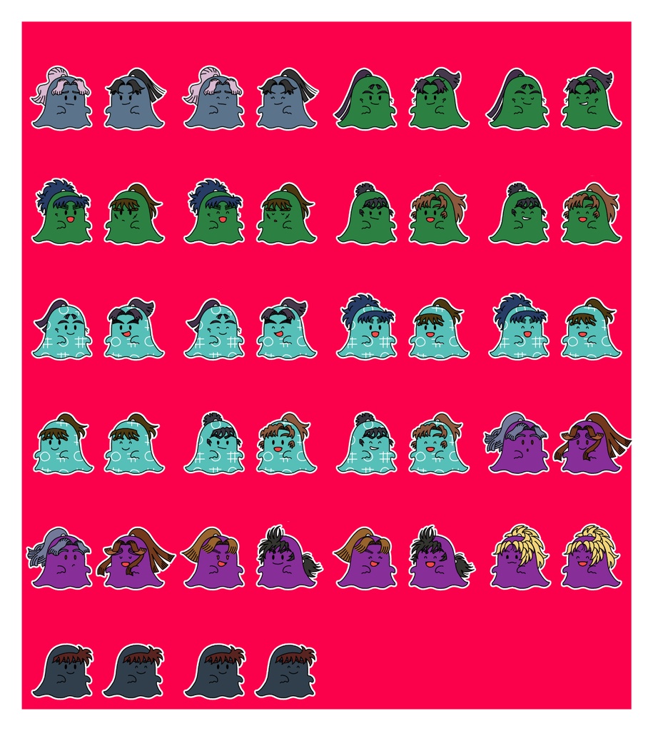 ●【忍たま】おばけステッカー各種