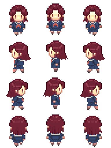 pictSQUARE用紅子様アバター（制服）