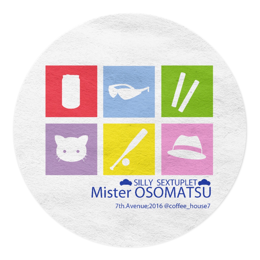 おそ松さん・6つ子シンボルマスキングテープ