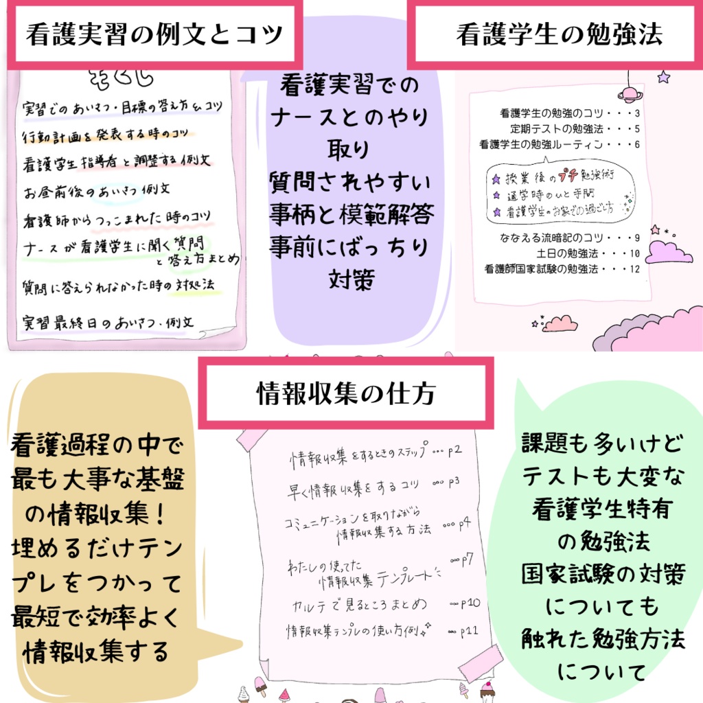 ★ 助産師　助産学生　看護師　看護学生　★ 実習セット　国家試験　まとめノート