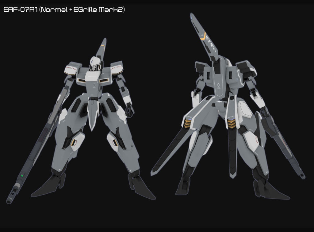 【VRChat向けオリジナル3Dモデル】EAF-07A1 ヴァレフォール