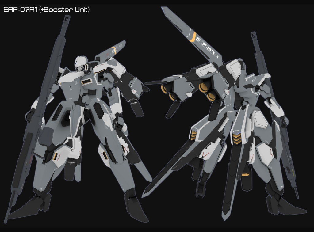 【VRChat向けオリジナル3Dモデル】EAF-07A1 ヴァレフォール