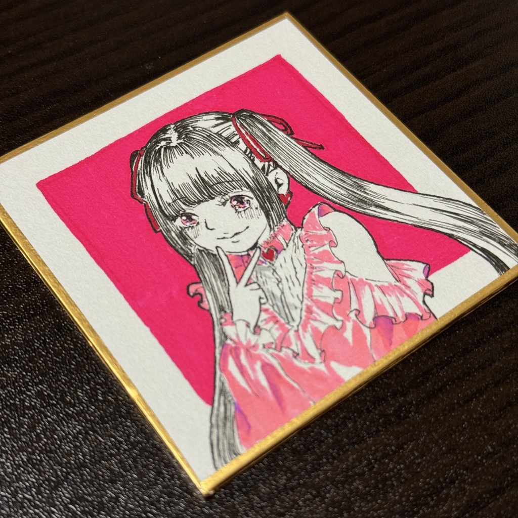 原画　豆色紙