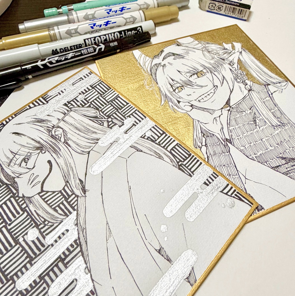 原画　ミニ色紙
