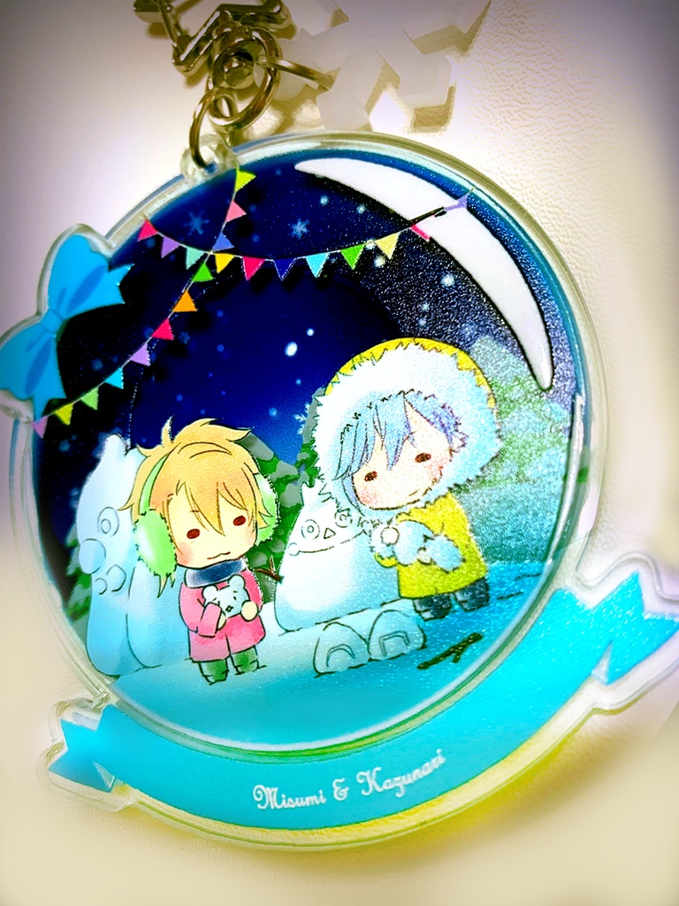 A3! 三角&一成スノードーム風アクリルキーホルダー