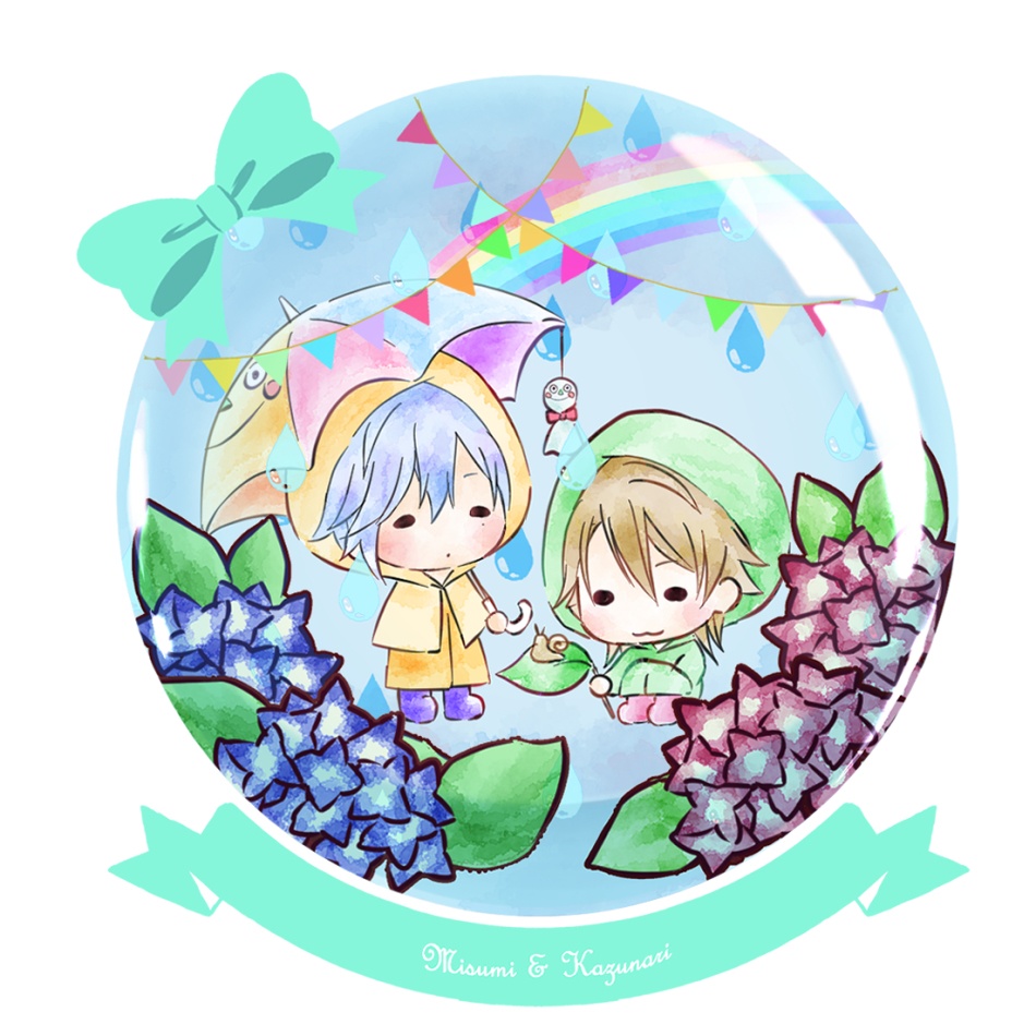 A3! 三角&一成スノードーム風アクリルキーホルダー