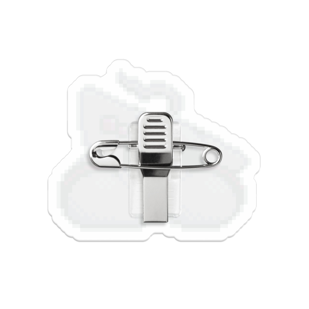 みゅかりさんアクリルバッジ(ドット絵)