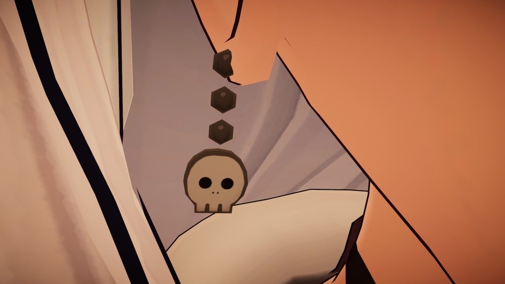 かわいいドクロ(ピアス&ヘアピン)