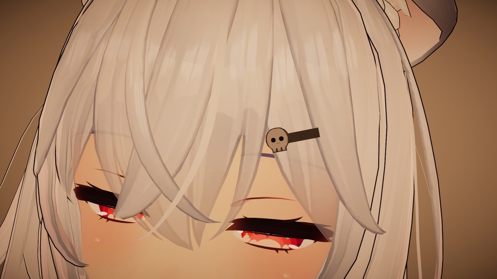 かわいいドクロ(ピアス&ヘアピン)