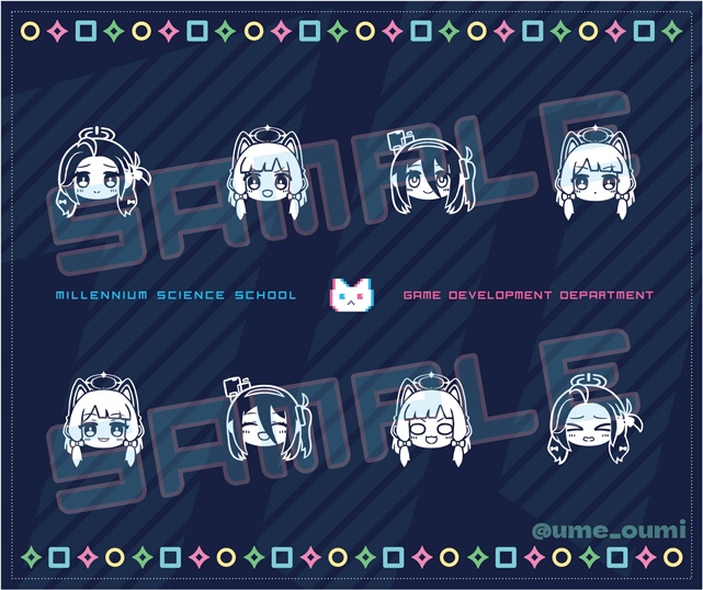 ブルーアーカイブ ゲーム開発部のメガネ拭き