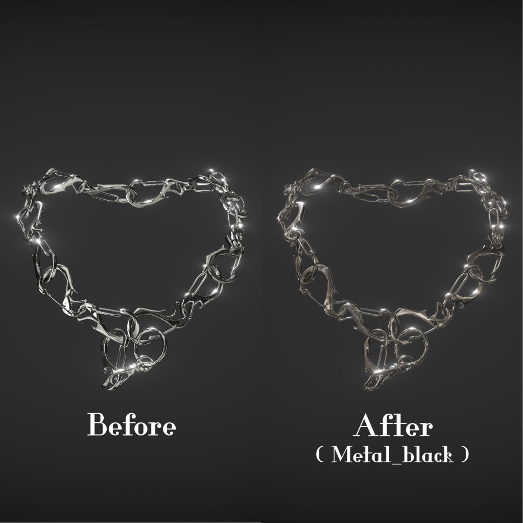 【lilToon】Scratched Metal material