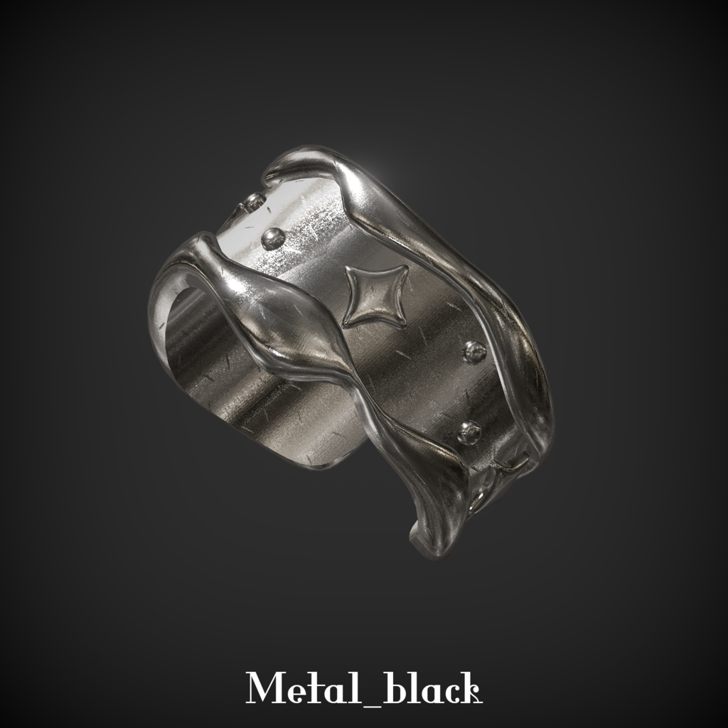 【lilToon】Scratched Metal material