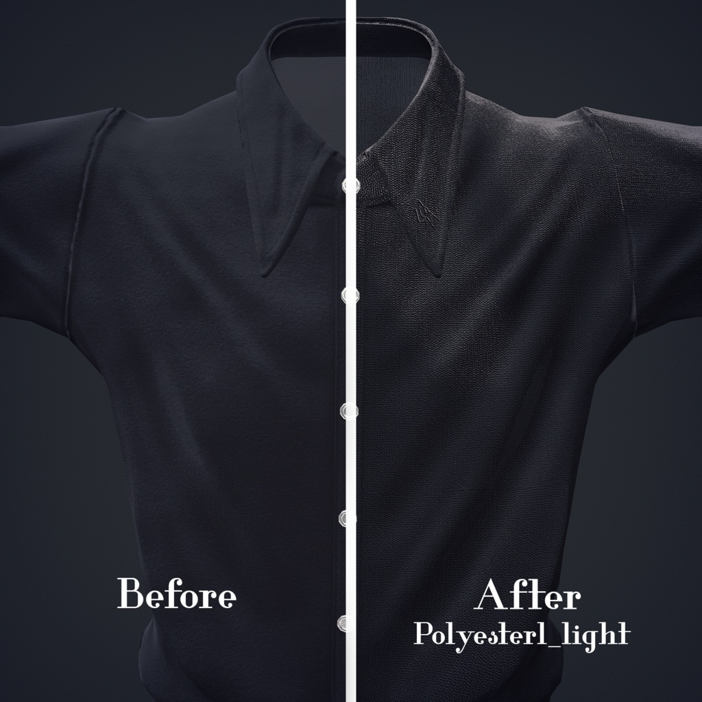 【lilToon】Polyester material