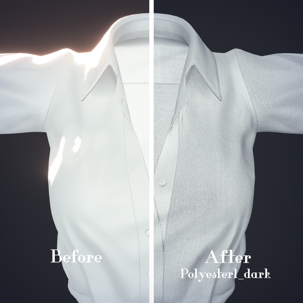 【lilToon】Polyester material