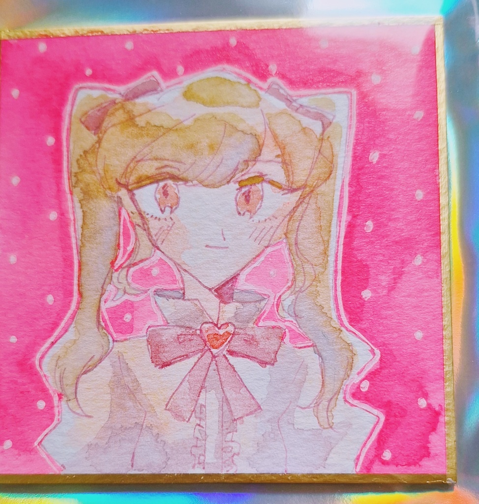 ミニ色紙(ナズナ)