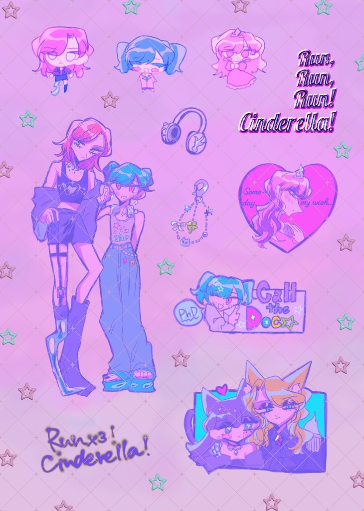 Y2k✧3R!Cinderella シール