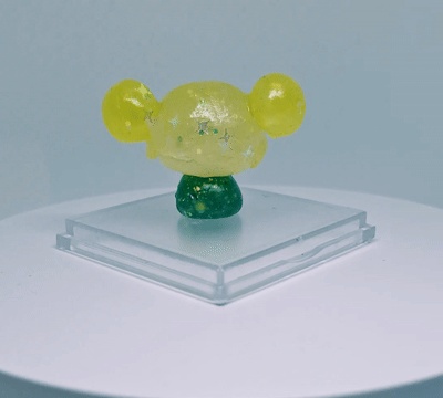 透明粘土ハーフスケルトンフィギュア