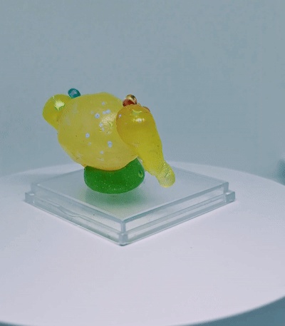 透明粘土ハーフスケルトンフィギュア