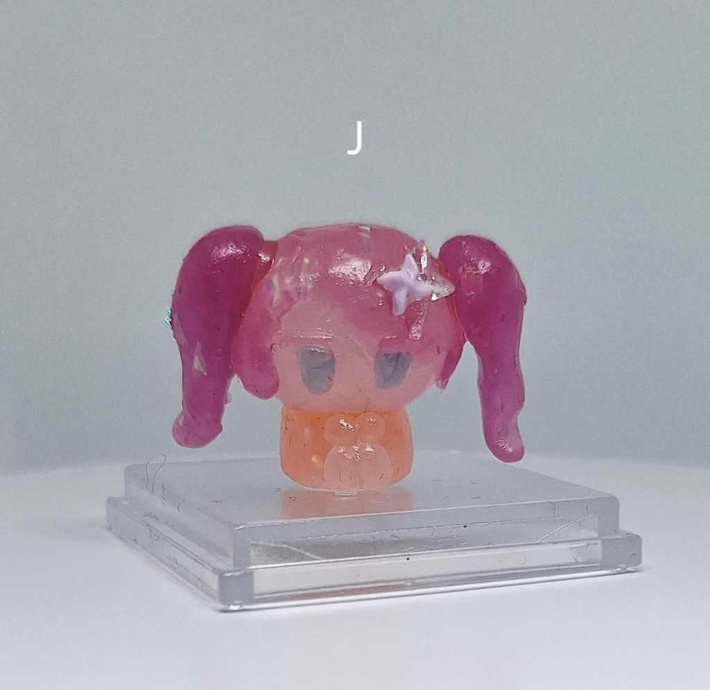透明粘土ハーフスケルトンフィギュア