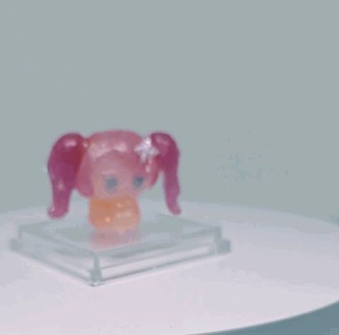 透明粘土ハーフスケルトンフィギュア