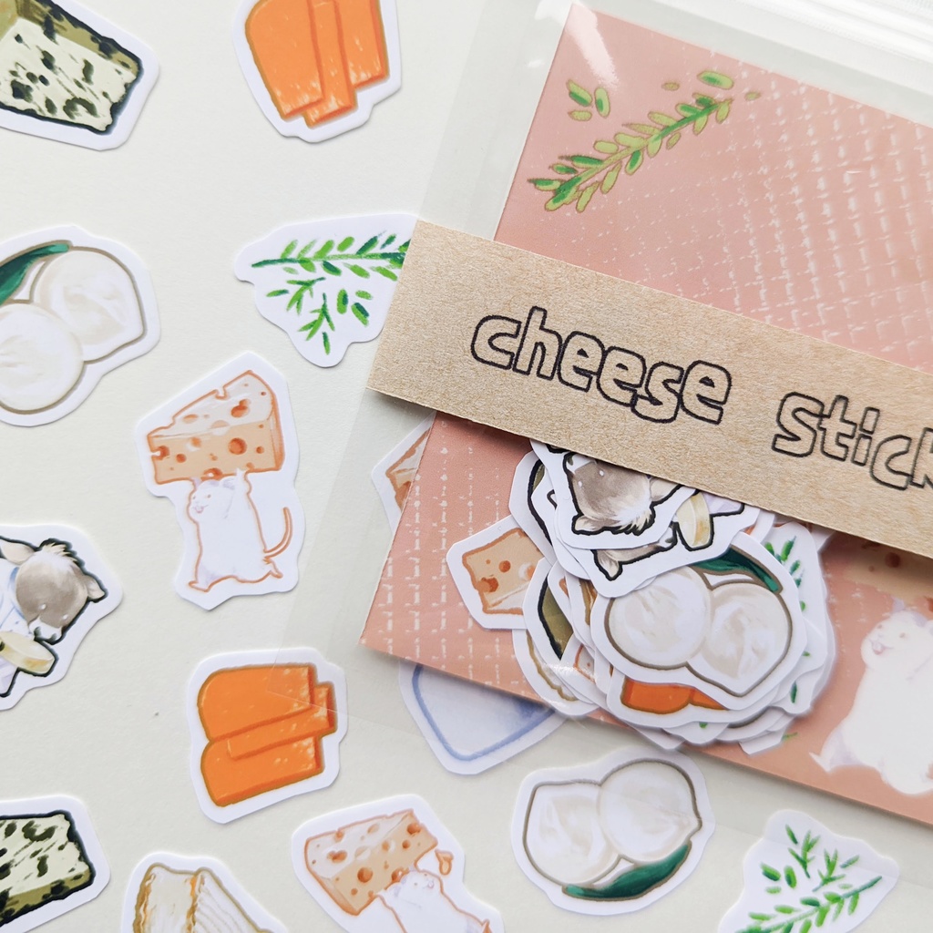 フレークシール「チーズ盛り合わせ」