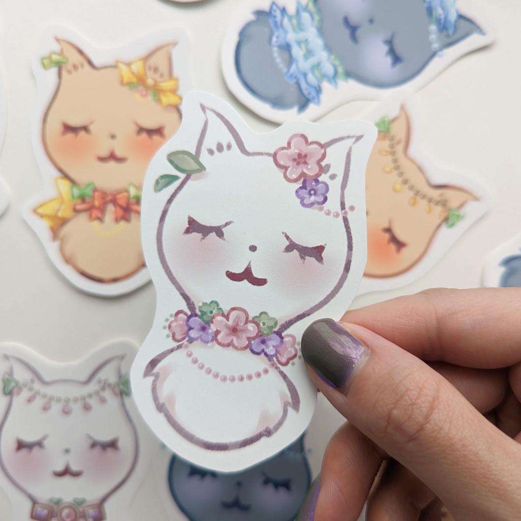 ダイカットメモ「おしゃネコmix」