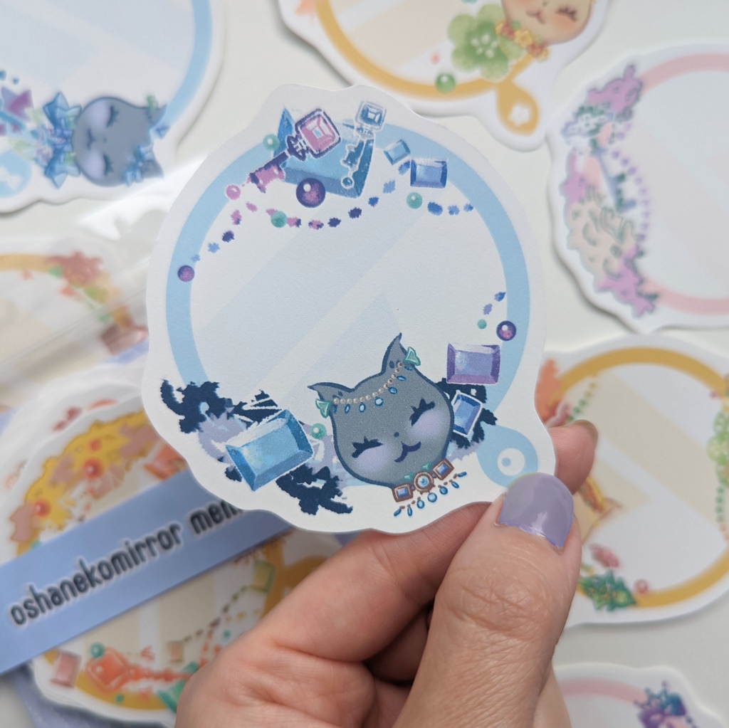 ダイカットメモ「おしゃネコミラーcollection」