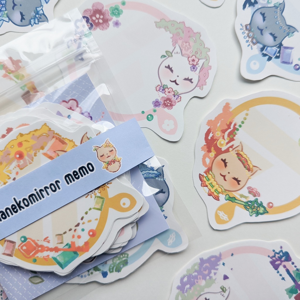ダイカットメモ「おしゃネコミラーcollection」
