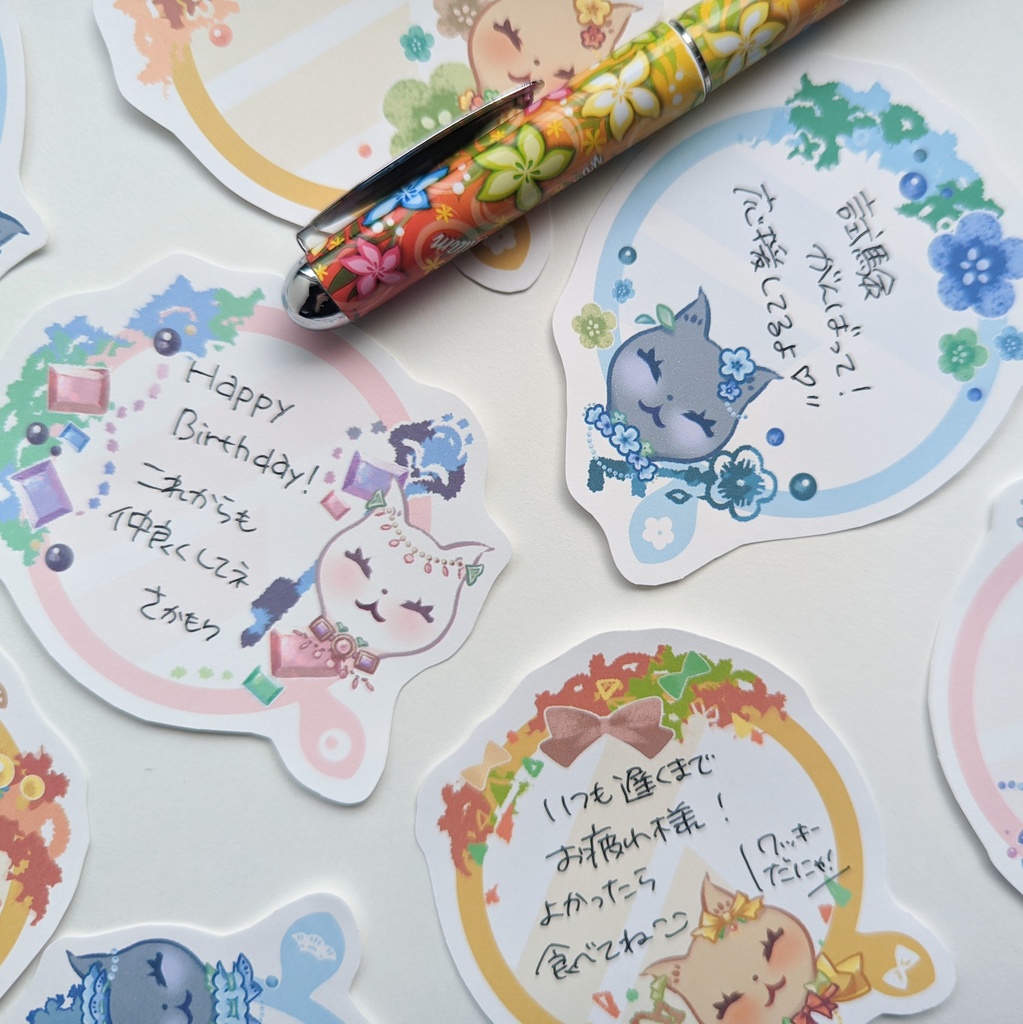 ダイカットメモ「おしゃネコミラーcollection」